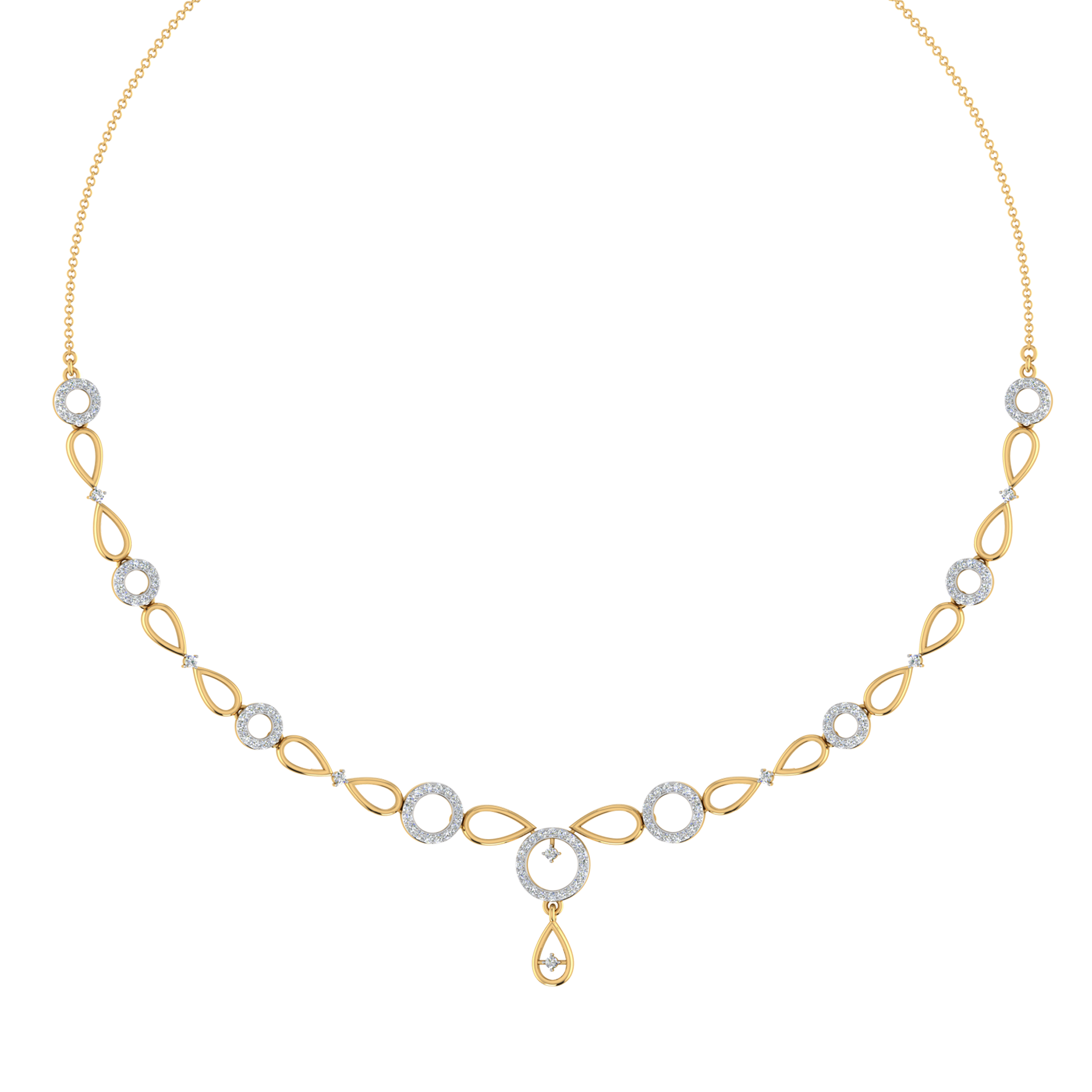 Simple Gold Necklace Designs - South India Jewels