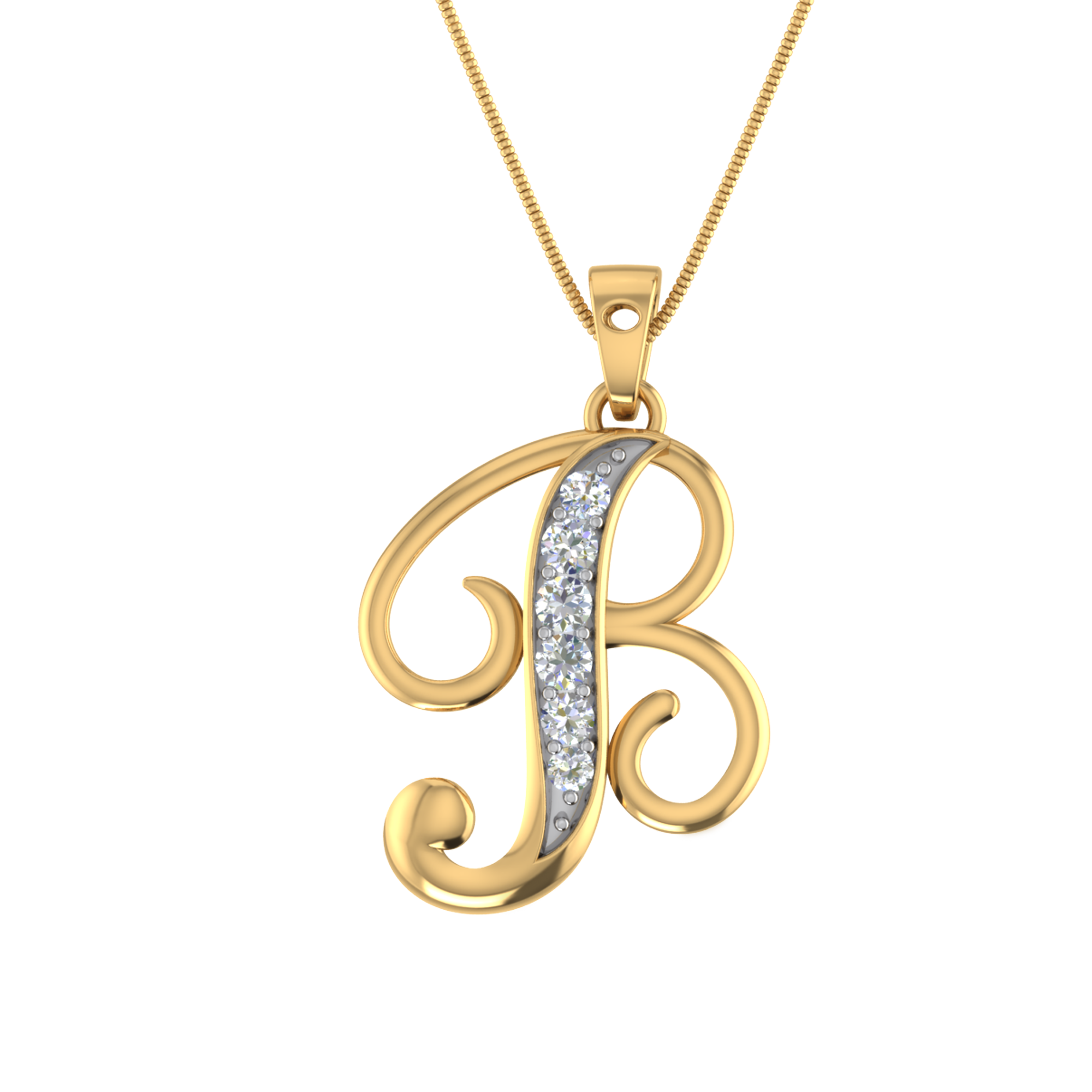 B store letter locket