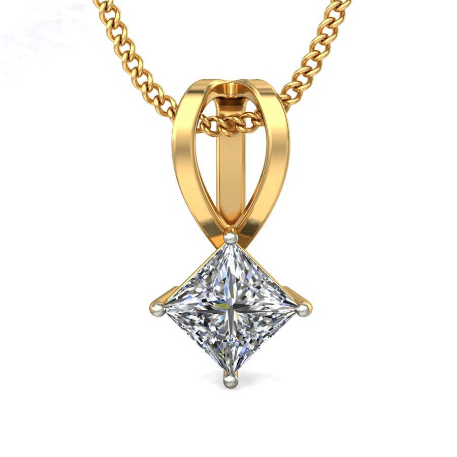 Diamond Pendant Necklace in 14K White Gold (0.50 ct tw) – Ann-Louise  Jewellers