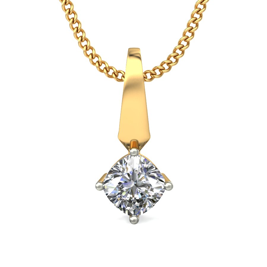 Hearts On Fire Aerial Single Diamond Pendant 0.5 Carat - Gold | Editorialist