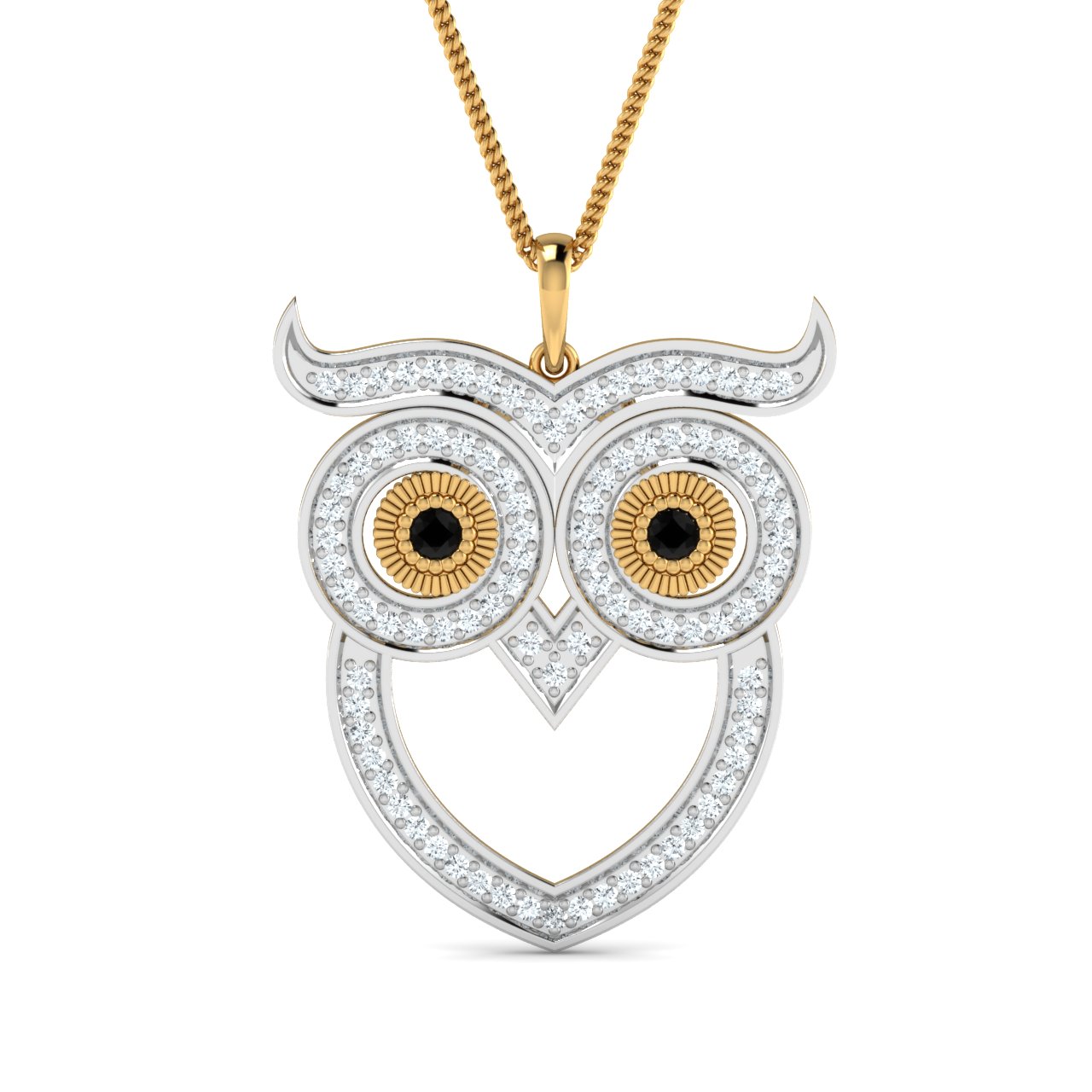 Owl shop diamond pendant