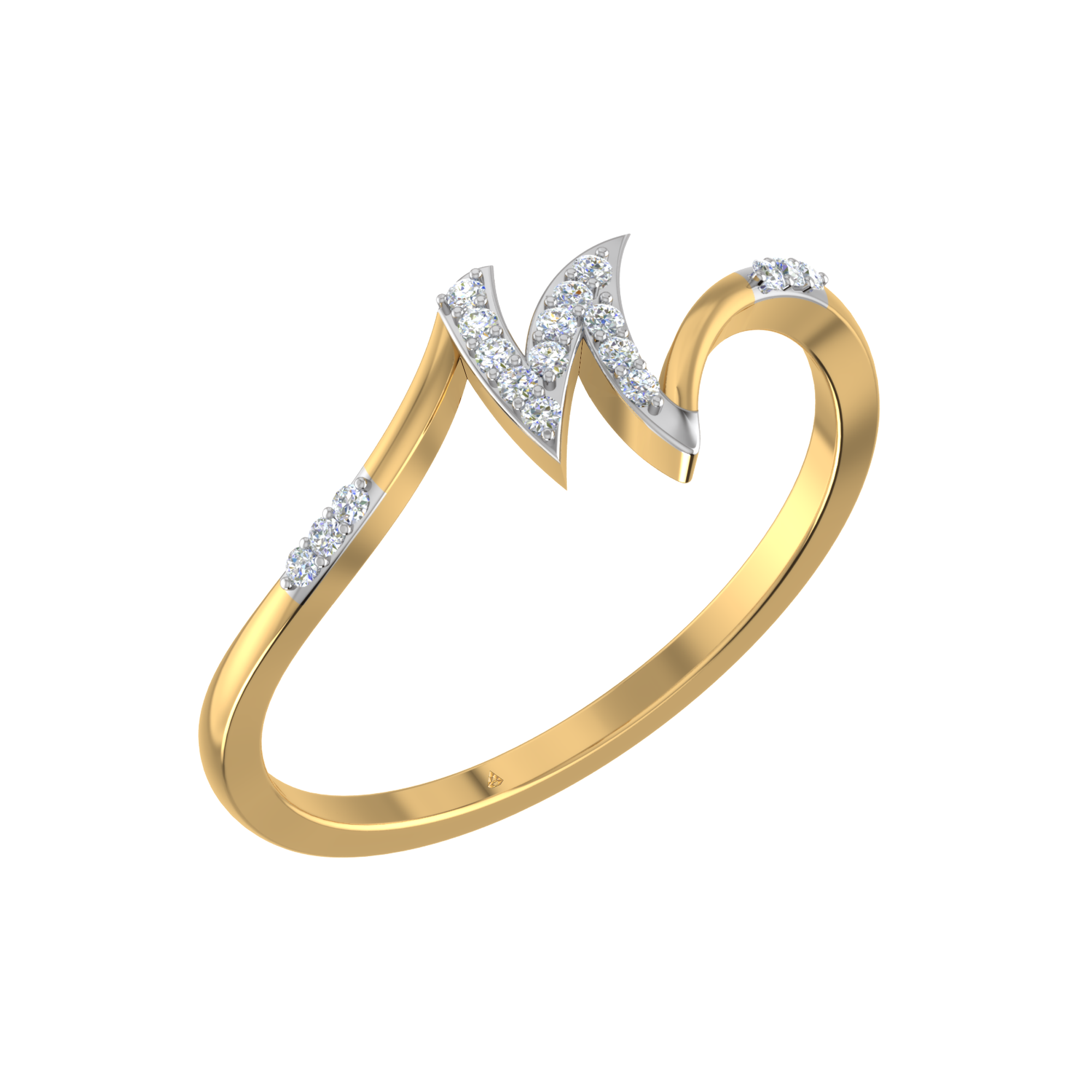Buy Valentine gift Jewellery Stylish Heart Shape Golden Proposal i love you  Name Alphabet Letter Initial N Rings for girls women girlfriend Men Boys  Couples American diamond Crystal Gold Plated Ring Set