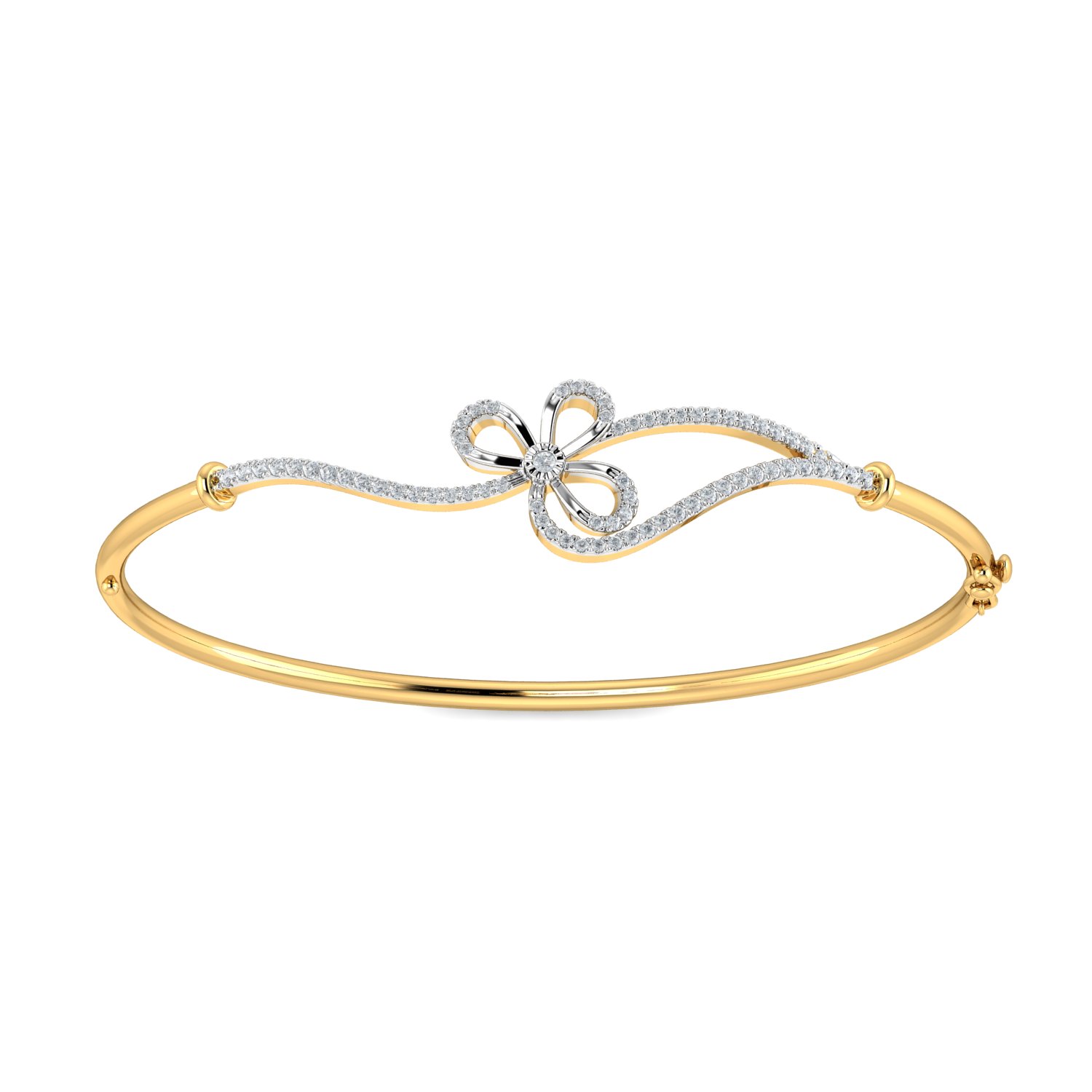 Paisley Design Yellow Gold Bracelet