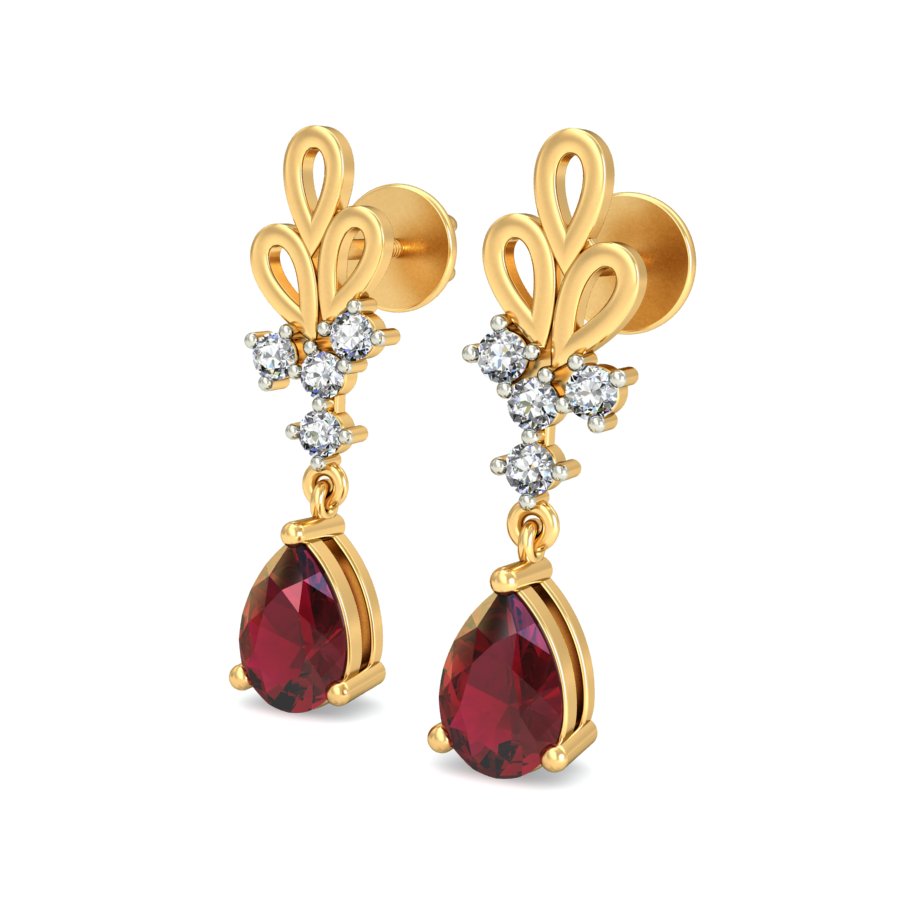 White Gold Ruby And Diamond Earrings Available For Immediate Sale At  Sothebys