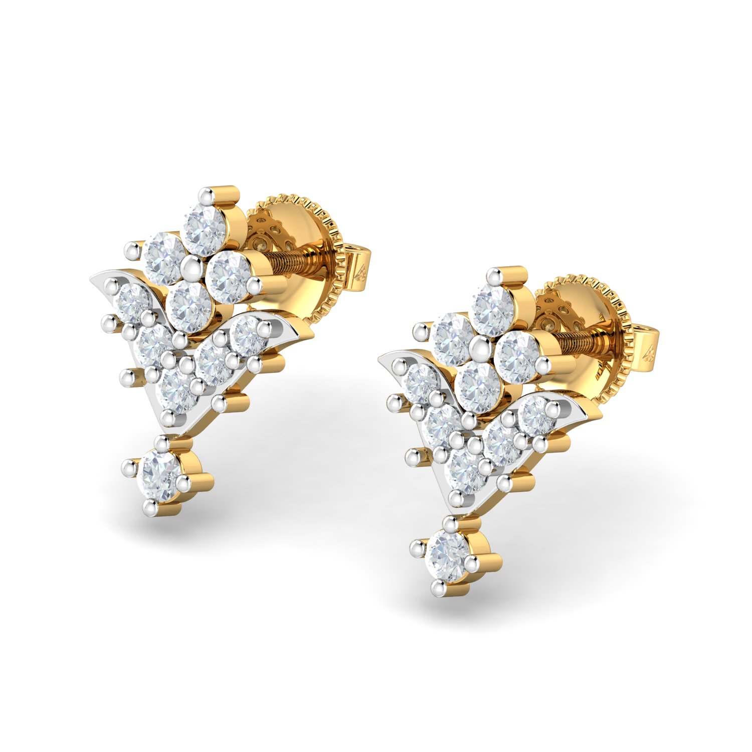 Designer diamond hot sale stud earrings