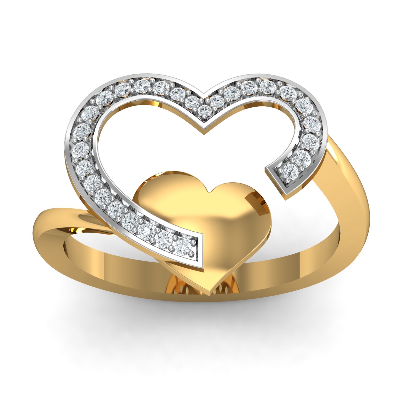 LC Gems Australian Rose Gold Heart Shaped Diamond Engagement Ring, Size:  16mm (diameter) at Rs 31000 in Jaipur