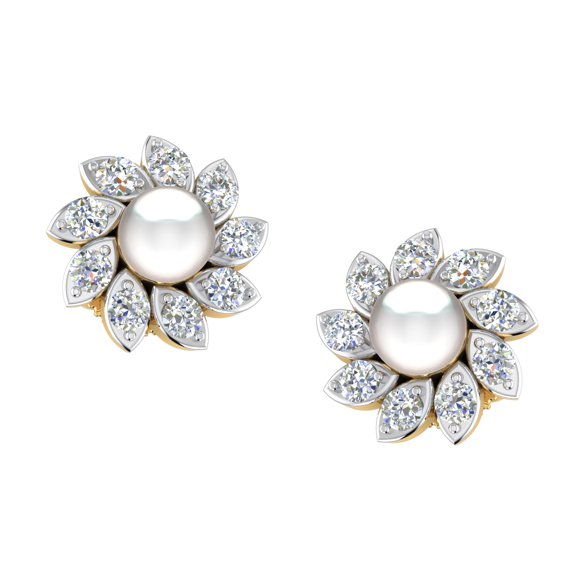 Detachable Sapphire Diamond Pearl Earrings – Sevun Design