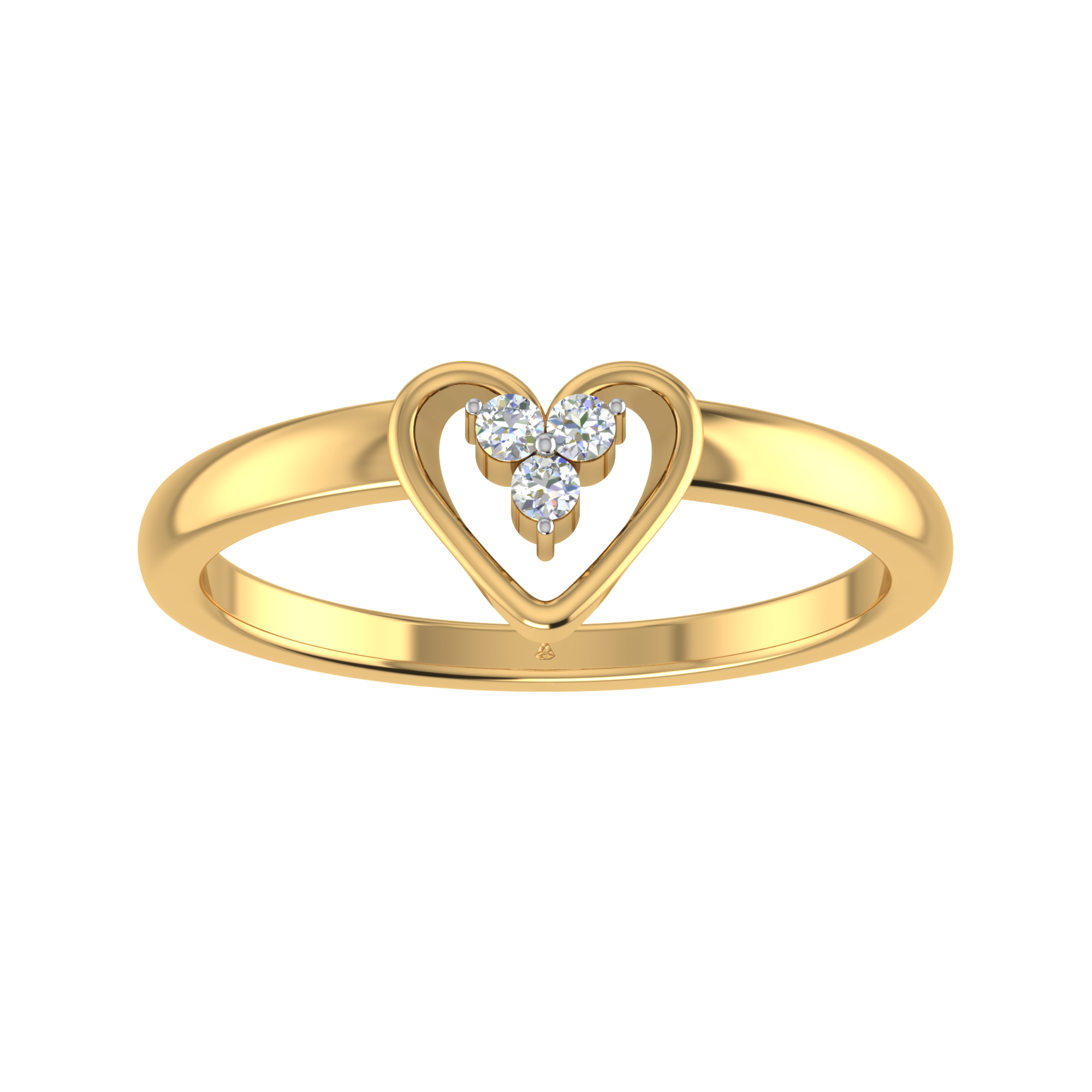 Casual Wear Golden Three Stone Finger Ladies Ring at Rs 25000 in  Tiruvannamalai