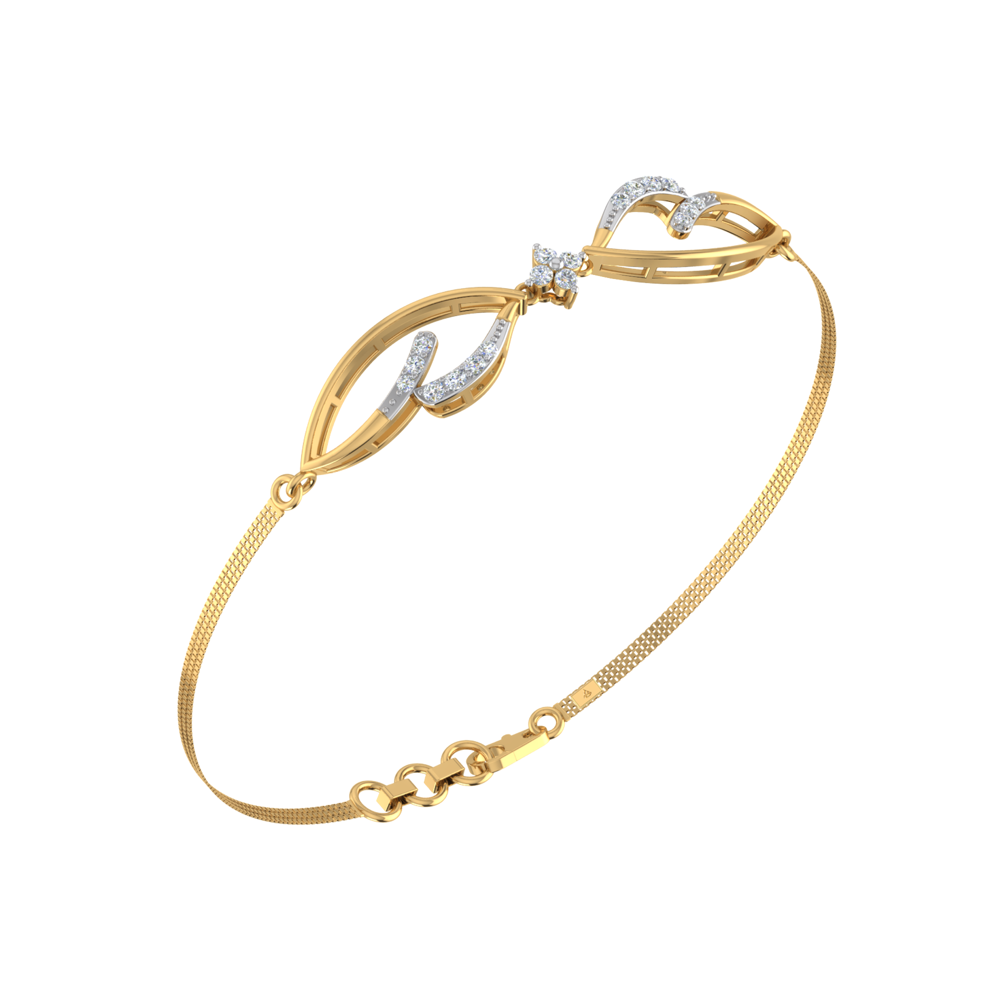 Oksana Leaf Cuff Bracelet
