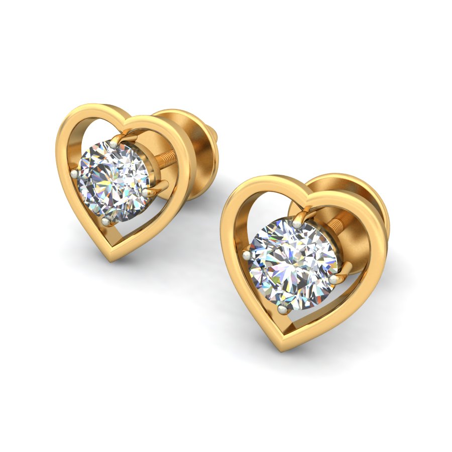 040 Ct Selika Solitaire Diamond Earrings