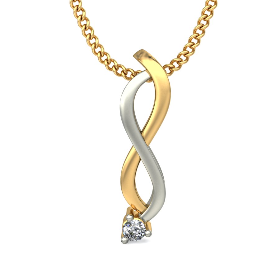 Intertwined Infinity Diamond Necklace | Diamond Necklace | CaratLane