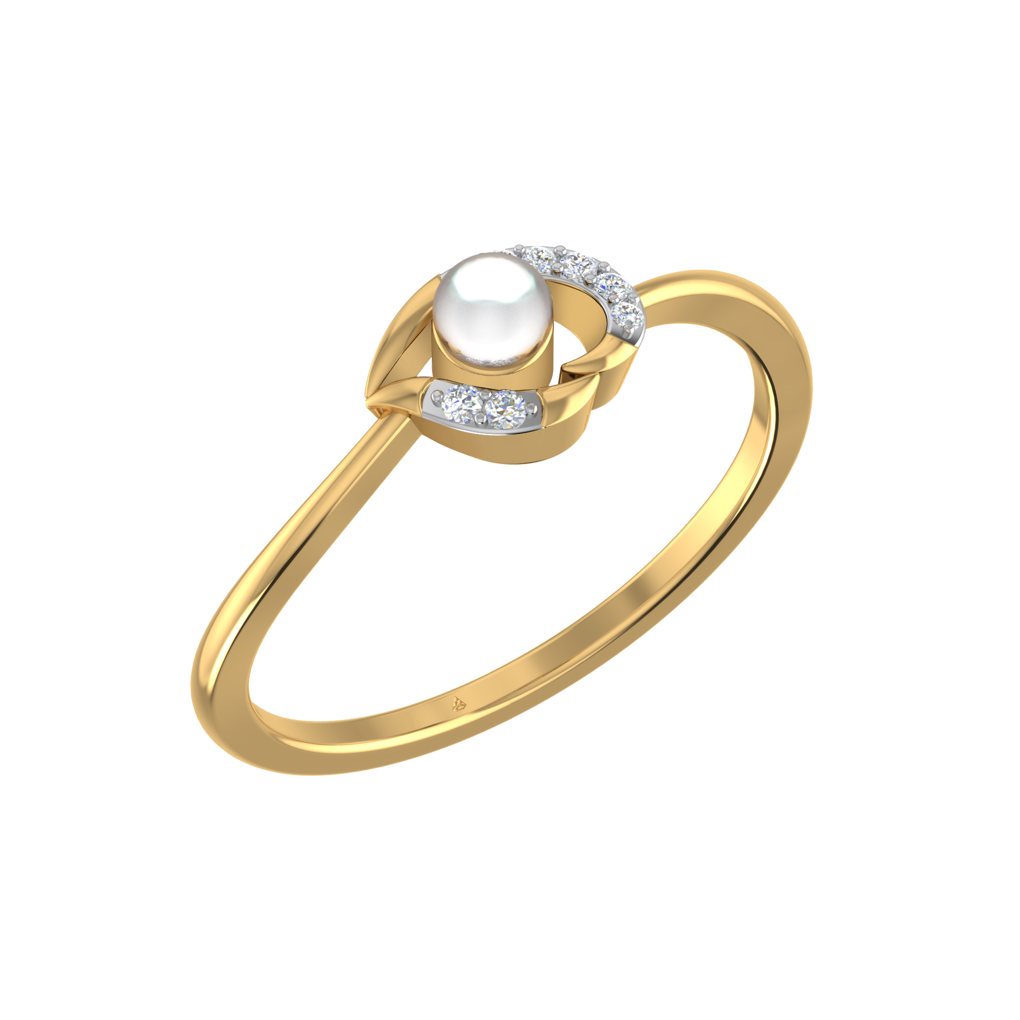 Leaf Pearl Index Finger Ring – Fitiny