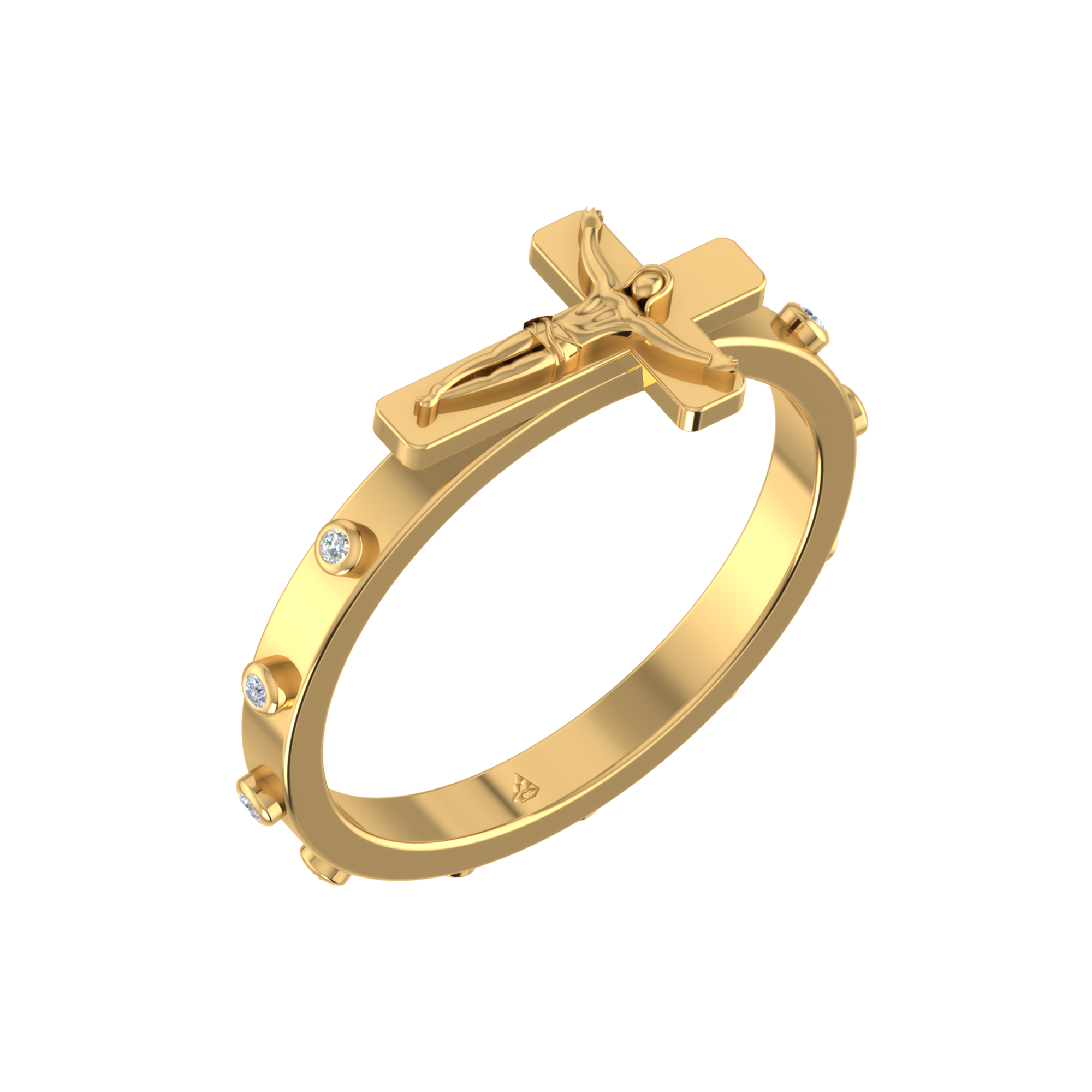 Metal Rosary Ring: gold or silver | New Norcia Museum Gift Shop