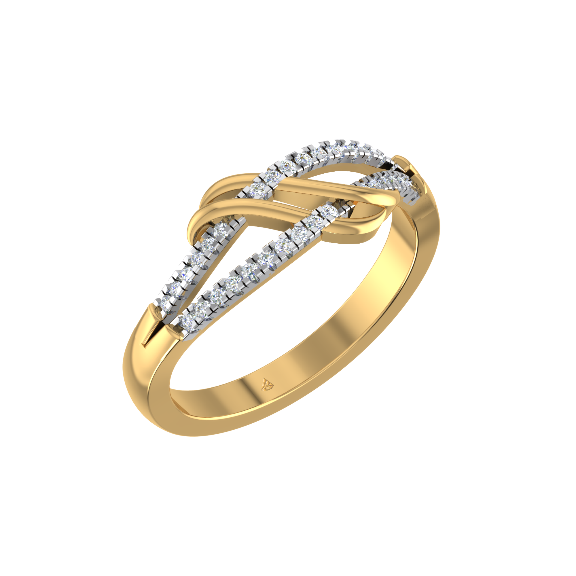 DISHIS 14k (585) White Gold Diamond Ring for Women : Amazon.in: Fashion